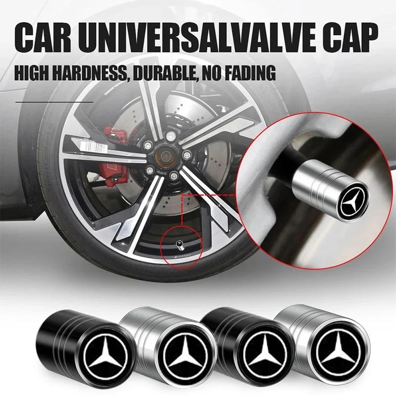 FA024PCS Car Wheel Tire Valve Caps Covers Accessories For Mercedes Benz AMG GLC GLB GLE CLA CLK W206 W212 W213 W204 W205 Accessories