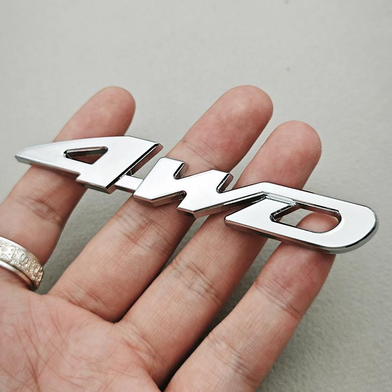 

3D Metal Car Sticker Logo V6 4WD Car Rear Trunk Badge Fender Side Emblem Decals For Toyota Tundra Tacoma Land Cruiser Highlander