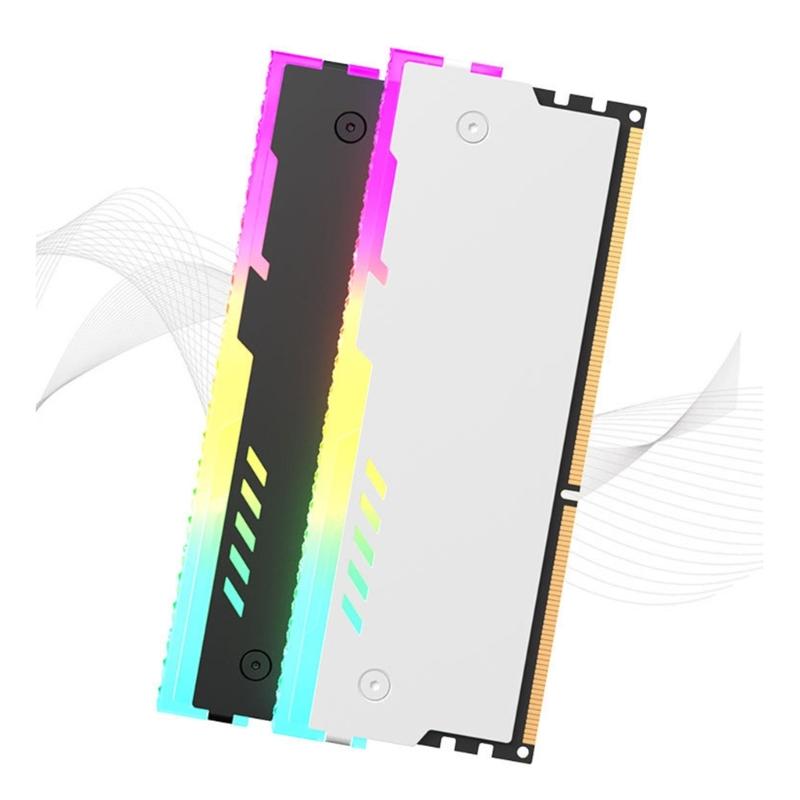 PC Memory Heatsink Cooling 5V 3PIN ARGB for Desktop Computer Memory DDR3 DDR4 DDR5 Temperature Dissipation Aluminum