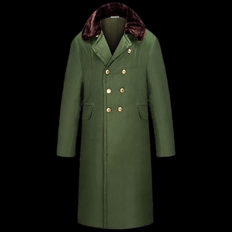 Men's Winter Military Green Cotton Coat
