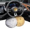 Car Steering Wheel Center Badge Cover Aluminum Star Emblem Sticker For Mercedes Benz W204 W124 W202 W212 W220 W205 GLA CLA AMG