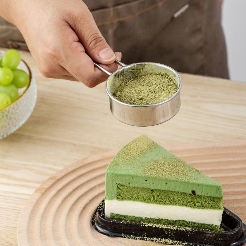 Household Flour Sieve Stainless Steel Fine Mesh Strainer Flour Sifter For Baking Handle Flour Sieve Sifter Baking Accessories