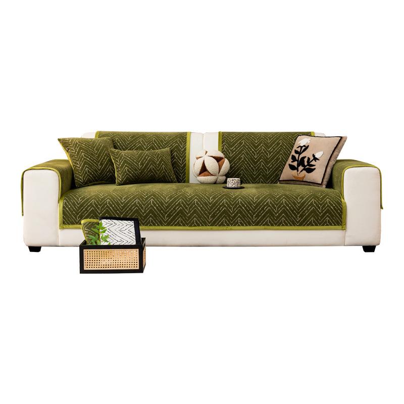 French retro sofa cushion is universal in all seasons, simple and high-end non-slip sofa seat cushion, sofa cover cover cloth towel