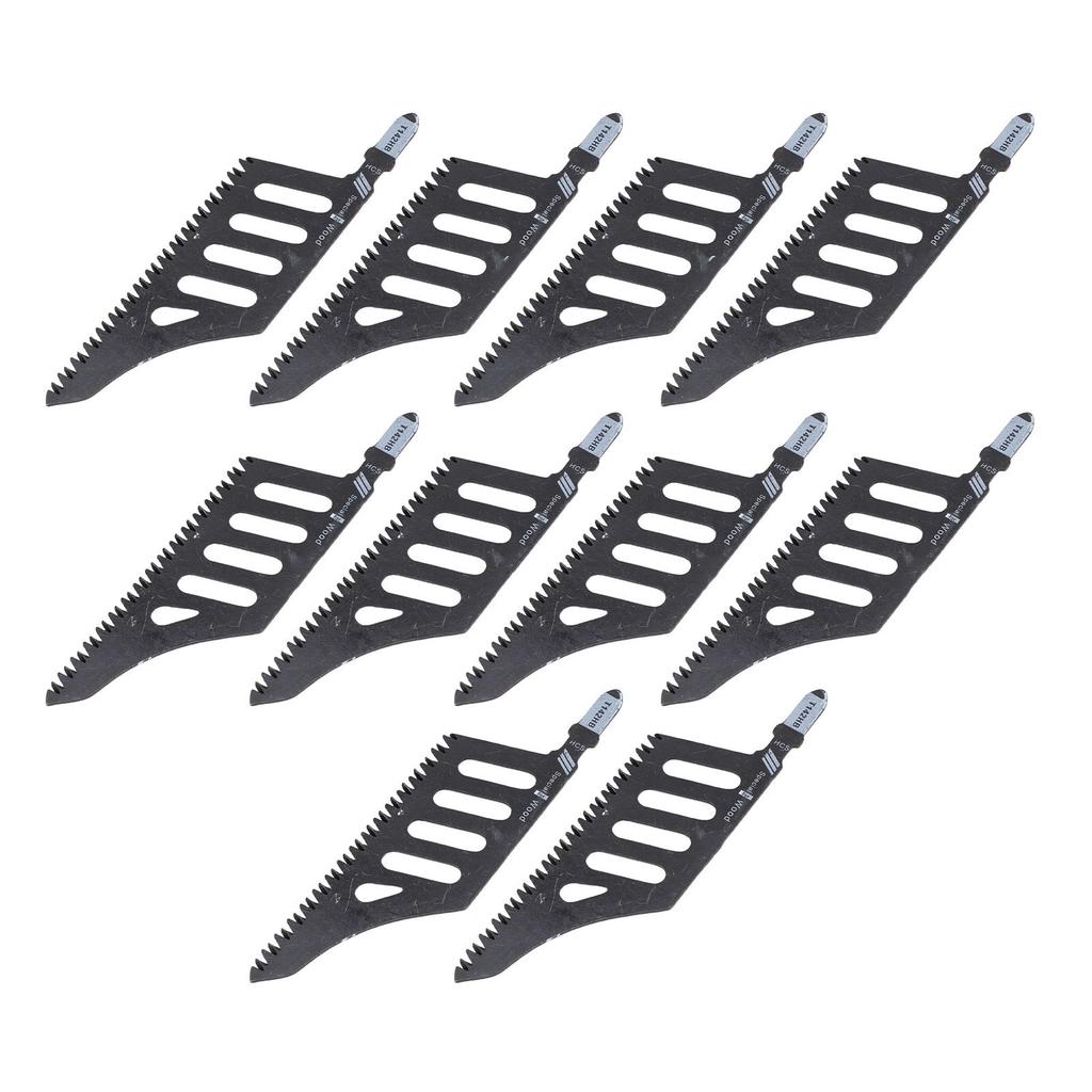 10PCS Jigsaw Blades 90 Degree Corner Cutting Irregular Saw Blades for Wood Plastic Fiberboard