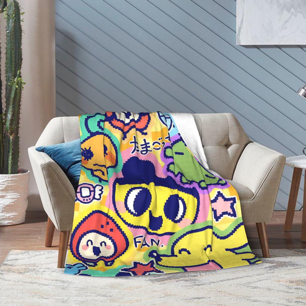 Tamagotchis Cartoon Blanket Velvet Summer Air Conditioning Cute Portable Ultra-Soft Throw Blankets for Bedding Plush Thin Quilt