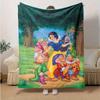1pc, Snow White and the Seven Dwarfs Home Decor Gift Cozy Blanket for Bedroom, Living Room, Travel, Camping, Car