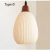 LED Retro E27 Kleine Pendelleuchte Wohnzimmer Schlafzimmer Nachttisch Pendelleuchte Keramik Messing American Nussbaum High-End Barleuchte