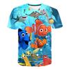 Filme da Disney Procurando Nemo Desenho Animado 3D Camisetas Menino Menina Crianças Casual Top Roupas Estampadas Streetwear