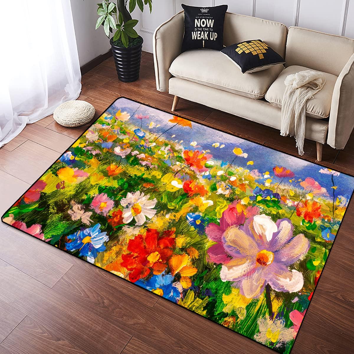 

Коврики с подсолнухами Цветочный ковер Современный стиль масляной живописи Нескользящий ковер Коврик для гостиной Коврик для пола Спальня Домашний декор Коврики для пола Коврик для йоги