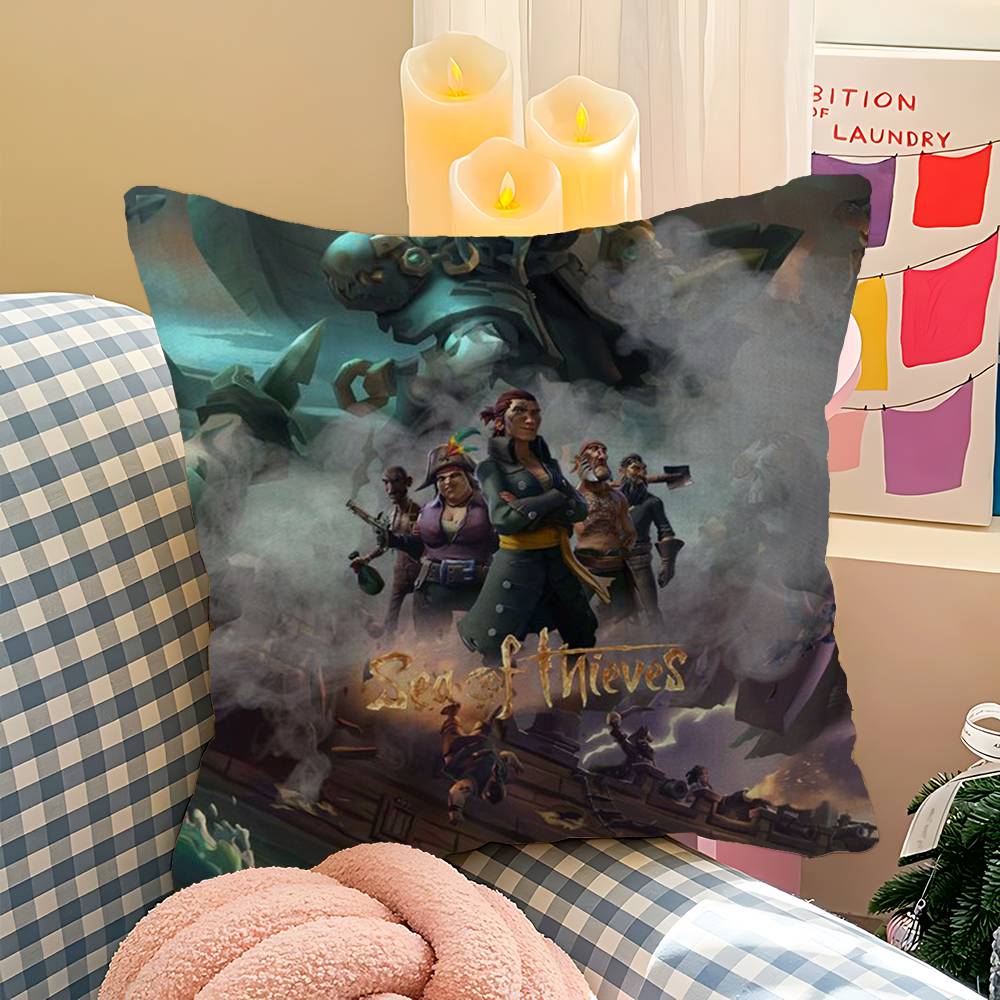 

Adventure S-Sea Of Game T-Thieves Cushion Cover Decorative Pillow Sofa Home Decor Case Pillow Cases 12x12Inch