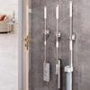 Mop Storage Rack Bathroom Suction Cup Hanging Traceless Mop Clip Broom Rack Wall Mounted Waterproof Mop Rack