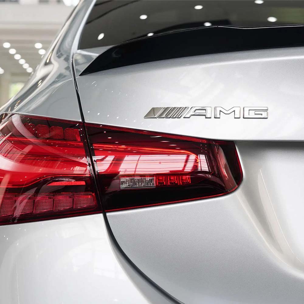 Pegatina de Coche 3D ABS Palabras Logo Maletero Trasero Calcomanías Para Mercedes Benz AMG Clase A B C E M R G S GLA GL CLA CES CLS SLK GLK CLK