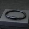 New Punk Men Bracelet Black Brown Wax Rope Braclet Magentic Clasp Pulsera Hombre Hand Bands For Him Macrame Braslet Gift
