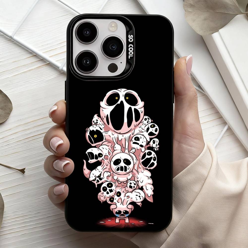 T-The B-Binding Of I-Isaac-C   Phone Case For iPhone17,16,15,14,13,12,11 Plus,Pro Max Black Candy silver phone case