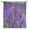 Purple Lavender Flowers Wooden Texture Chiffon Sheer Curtains for Living Room Bedroom Decor Window Voile Tulle Curtain Drapes