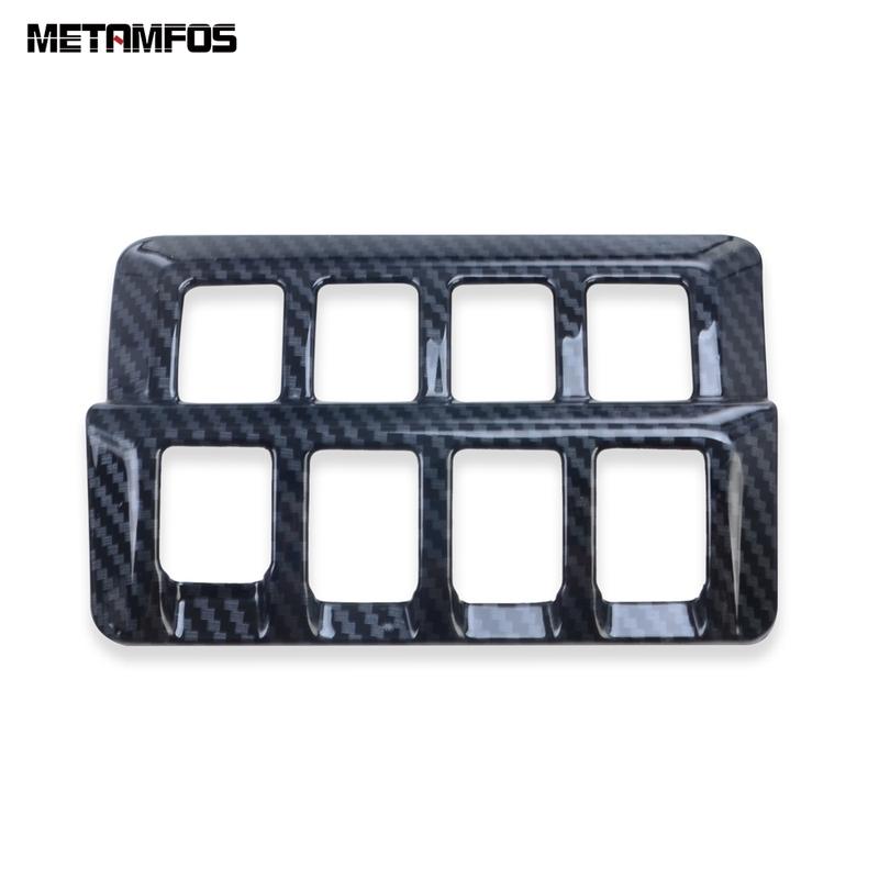 For Subaru Forester SK Carbon Fiber Head Light Lamp Switch Button Panel Cover Trim Car Accessories