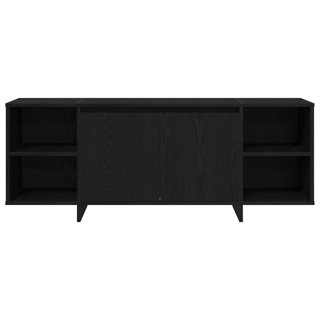 TV Cabinet 130 X 35 X 50 Cm Black Oak Particleboard