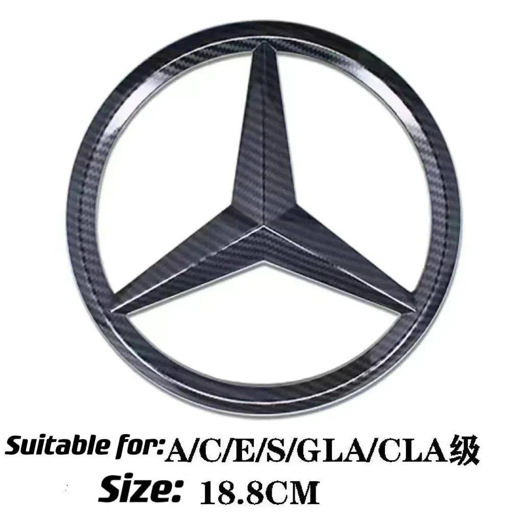 

2025 For Mercedes-Benz 1Pcs ABS Car Front Grille Badge Decal Cover Emblem for Mercedes Benz W204 W205 W210 W211 W212 W213 C E Cl