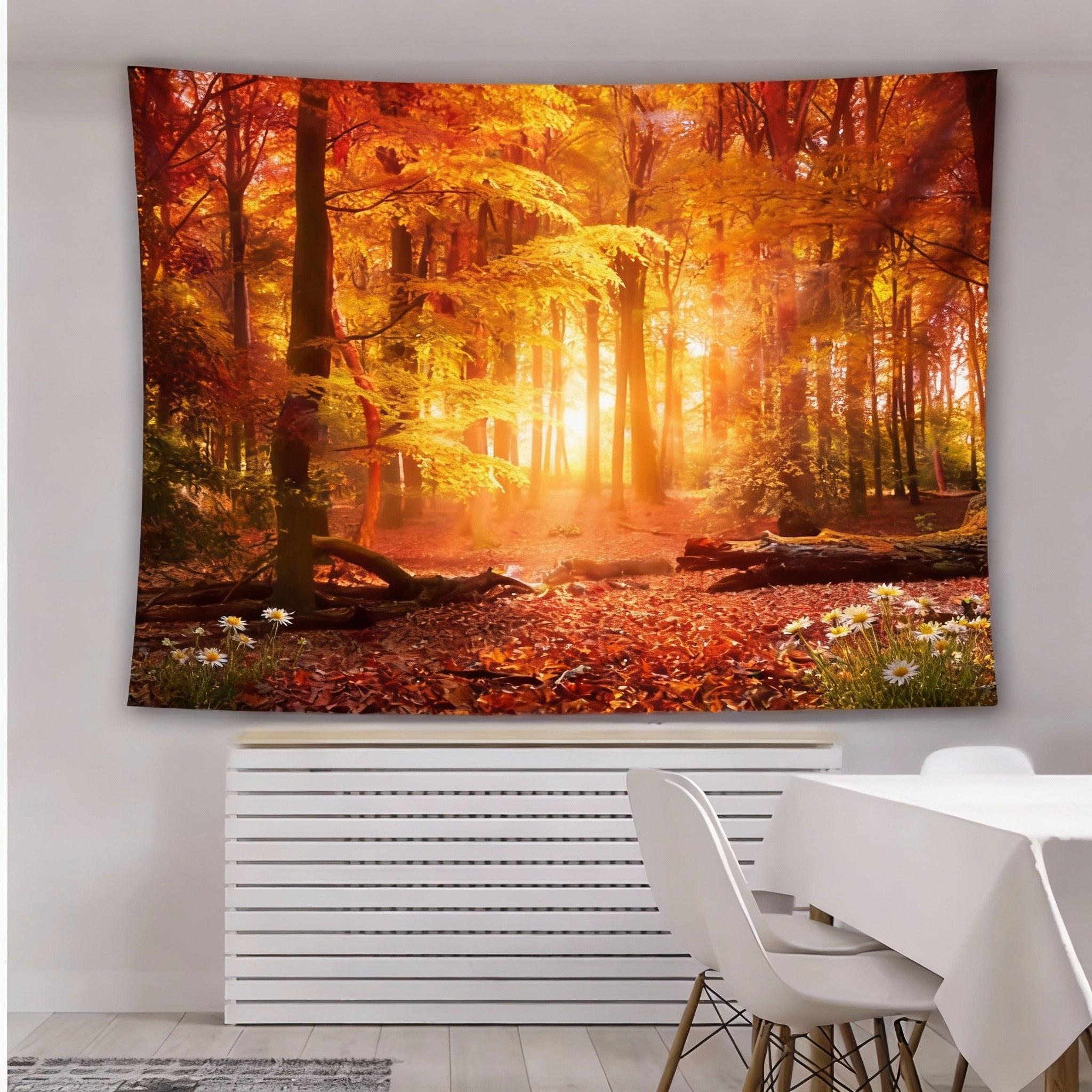 Enchanting Forest Tapestry  The perfect home decor that adds a touch of nature and tranquility to your living space Tapestry 74x94cm(29x37in)
