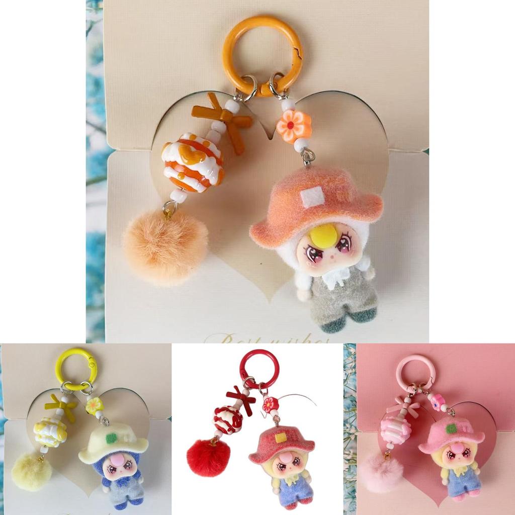 Camping Style Doll Keychain With Cartoon Cute Pendant For Kids And Teens