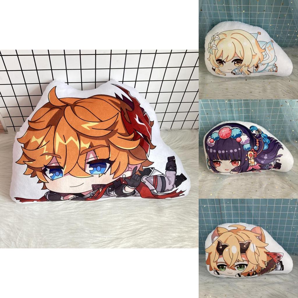 Niedlich Genshin Impact Zhongli Nilou Sucrose Verschlafene Plüschpuppe Kissen Kissen Weihnachtsgeschenk