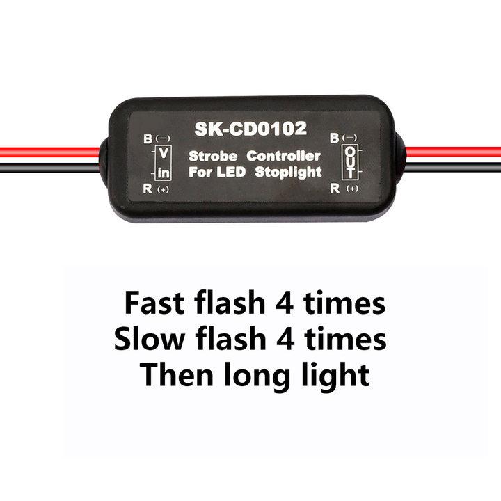 

12-24V Flash Strobe Controller Flash Module High Mounted Brake Light Controller For Automotive LED Brake Stop Light Accessories
