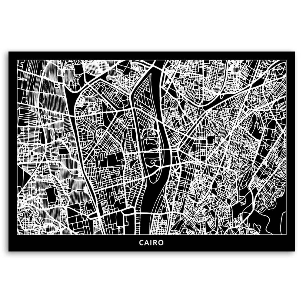Plátno, Káhira - plán města