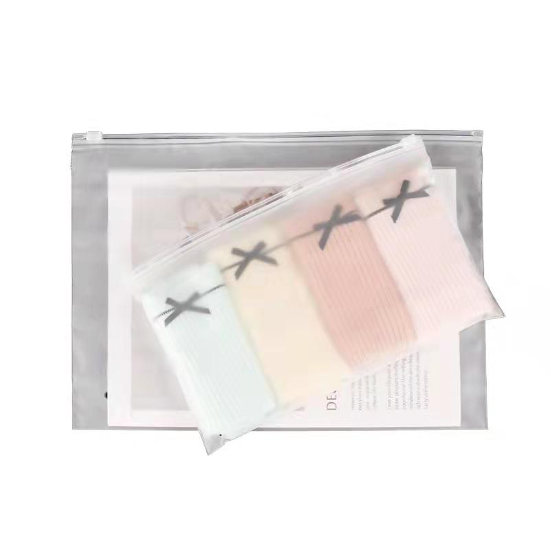 EVA Matný Zipový Sáček na Oblečení a Spodní Prádlo - Průhledný, Přizpůsobitelný Obal