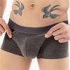 Men'S Underwear With Dual Pouch Fly Boxer Briefs U Convex Youth Underpant Athletic Sports Support Panties Physiology Trunk