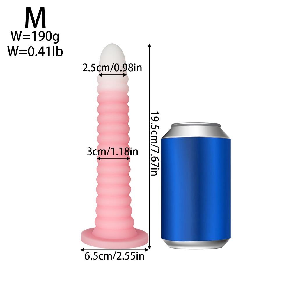 Spiral Silicone Anal Toy Soft Large Pleasure Tool for Men