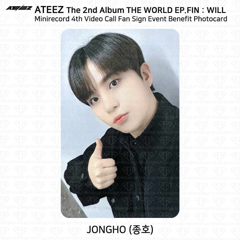ATEEZ THE WORLD EP.FIN WILL Minirecord 4. konferencja wideo z korzyścią dla fotokarty