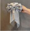 Women New Bow Hair Clip Women Large Bowknot Satin Hairpin Barrettes Girls Solid Color Ponytail Clip Hair Accessories