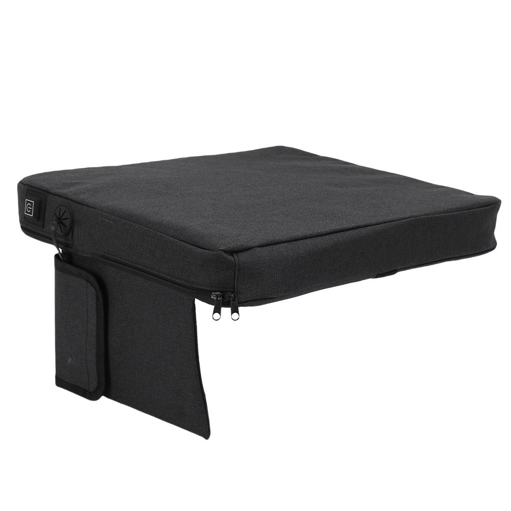 Tragbares beheiztes Sitzkissen Memory-Schaum USB Heizstuhlauflage mit 3 Heizstufen für Stadion Outdoor Camping Angeln
