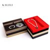PU Leather Double-Sided Jewelry Tray for Necklaces & Rings - Small Display for Accessories or Jade Ware