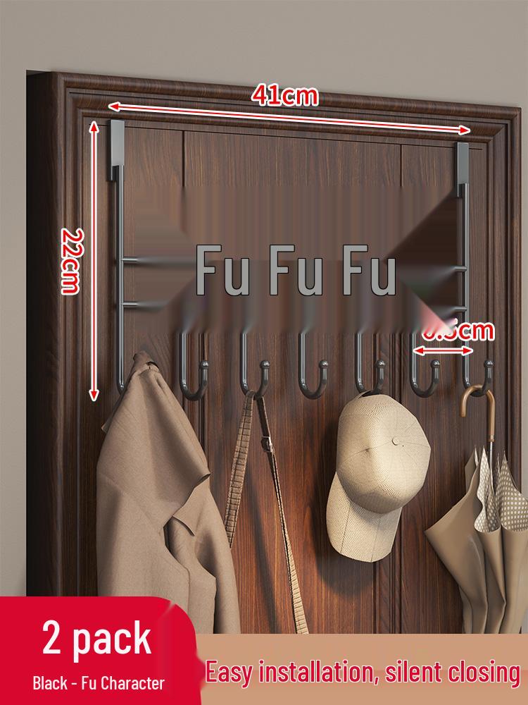 Door-Mounted Hook & Storage Rack for Clothes, Coats, and More