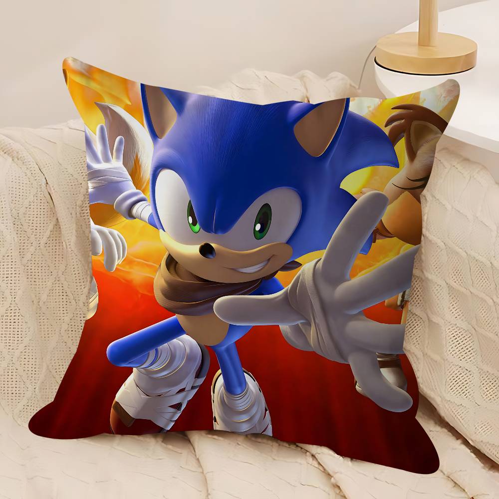 Sonic The-Hedgehog 45*45cm Cushion Cover Pillow Cover Decor Pillowcase Home Pillowcase For Couch Pillow