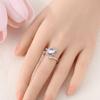 Copper Turtle Starfish Open Ring For Women Opal Cz Inlaid Dainty Adjustable Ocean Fine Versatile Jewelry Gift