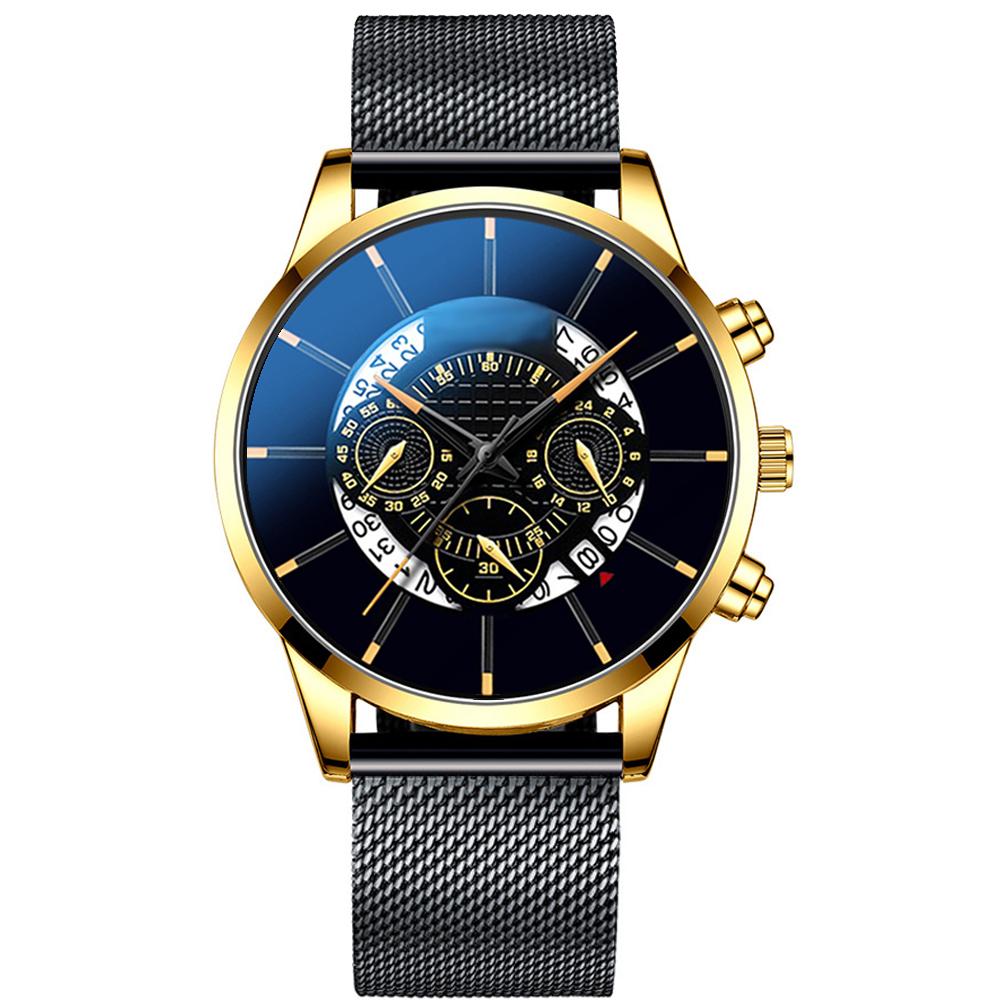 LIGE Orologio Uomo Acciaio Inox, Quarz Analogico Con Data, Quadrante 41mm, Vetro Zaffiro, Impermeabile 3ATM