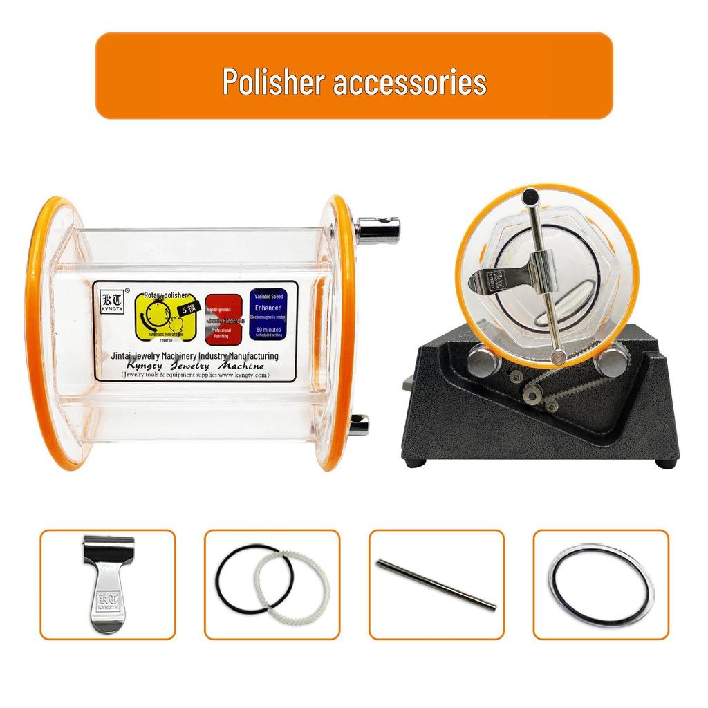 Barrel Polishing Machine for Gold & Silver Jewelry - KT-6808 Electric Rotary Cleaner