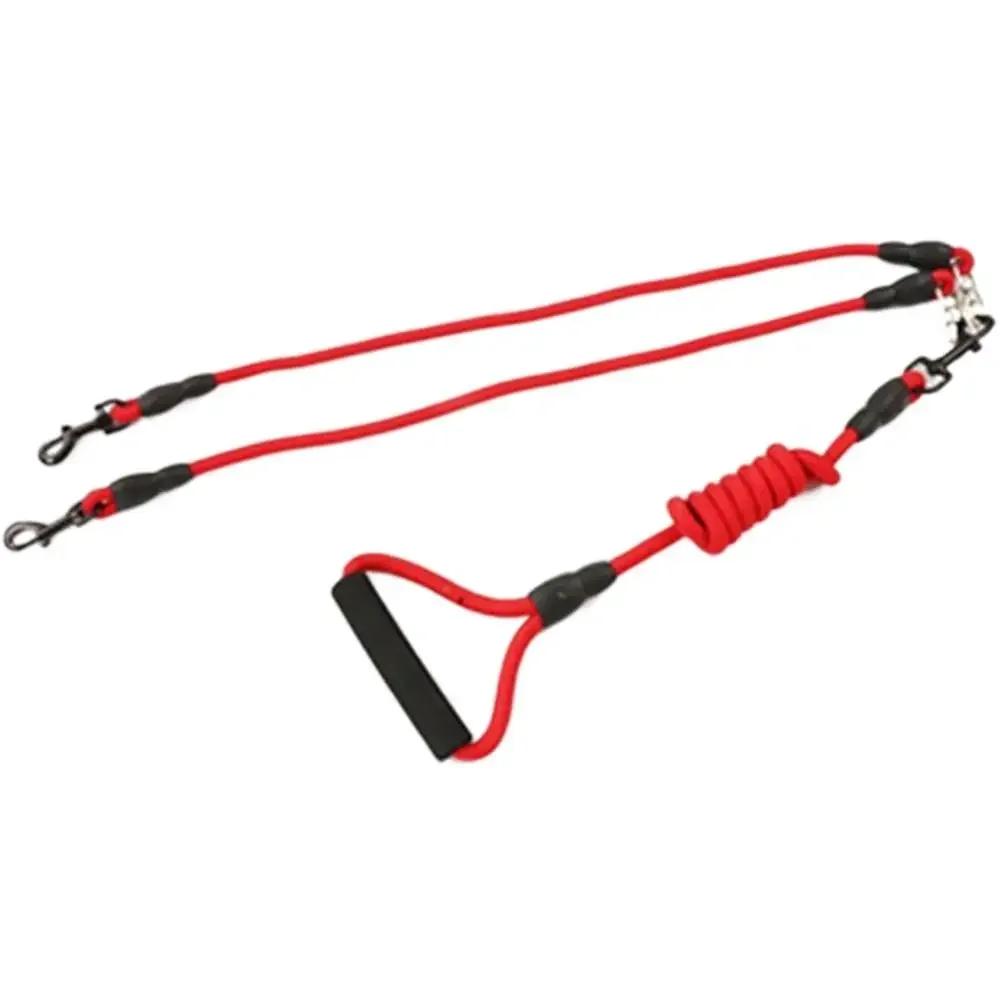 

Нейлоновая 2/3/4-ходовая Поводок для домашних животных Регулируемый Съемный Две Головы Поводок для Собак Прочный С Пенопластовой Ручкой Трос для Выгула Собак