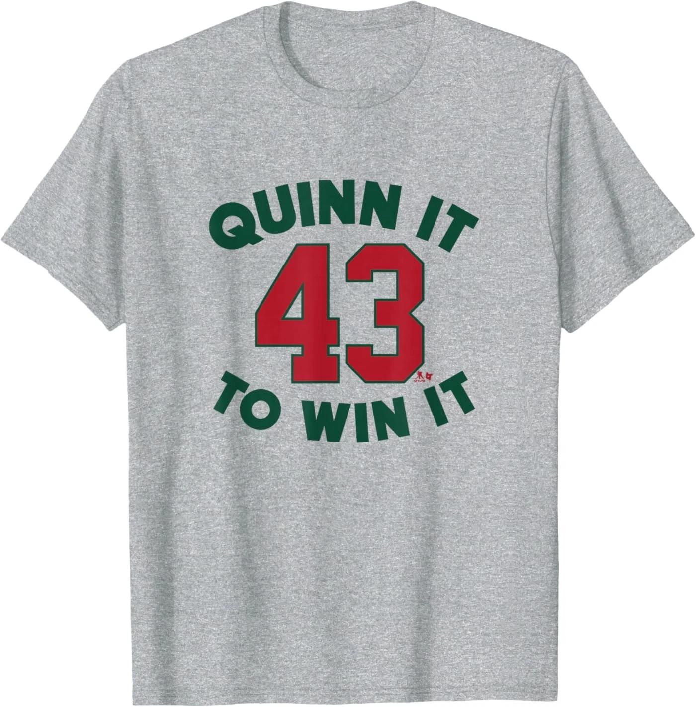 Quinn Hughes - Quinn It to Win It - Minnesota Hockey T-Shirt M