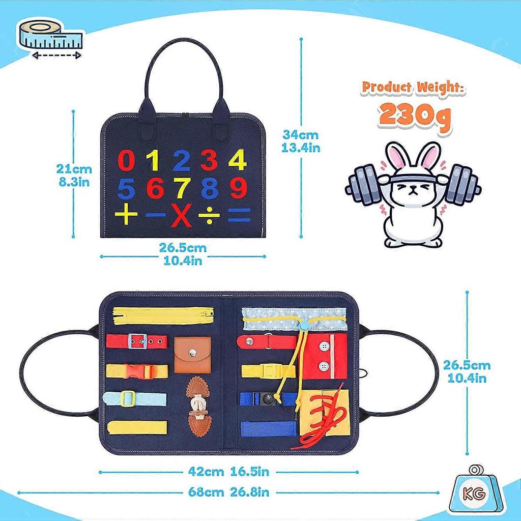 Toddler Busy Board Toddler Activities Board - Educational Learning Toys for Toddlers