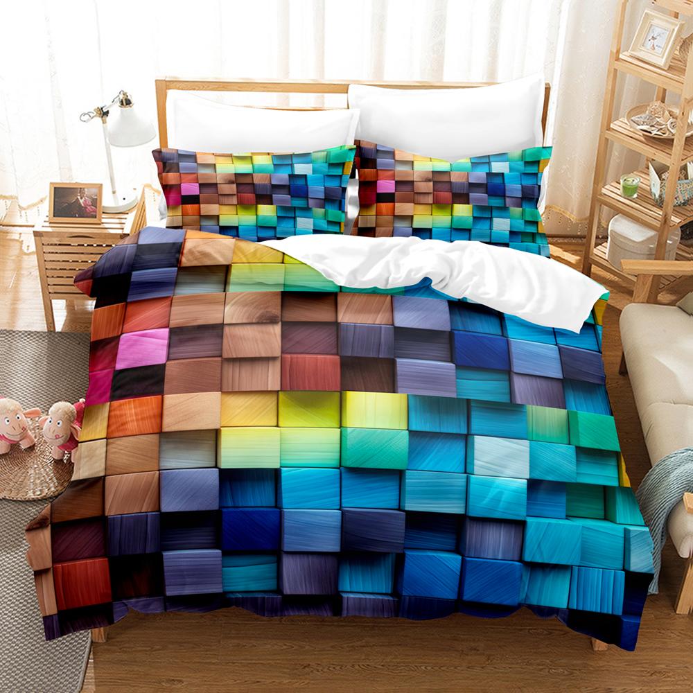 Christmas Duvet Cover Pillowcase 3pcs Digital Printing Comforter Set Soft Comfortable Breathable Bedding Set Christmas supplies