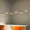 Nordic LED Long Strip Chandelier: Modern Dining & Bar Lighting