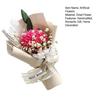 Mini Artificial Rose Bouquet Handcrafted Simulated Carnation Flower Decoration Romantic Valentine's Day Birthday Mother Wife Girlfriend Gift