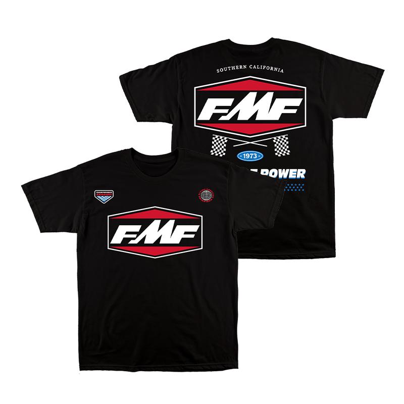 2025 Men s T-shirt Women s SPEEDWAYS TEE FMF Racing T-shirt Cotton Retro Short Sleeved T-shirt Men s Top Street Wear T-shirt S
