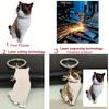 Personalisierte Haustier Katze Hund Porträt Foto Exquisiter Schlüsselanhänger Edelstahl Niedliches Tier Design Anhänger Schmuck Geschenke