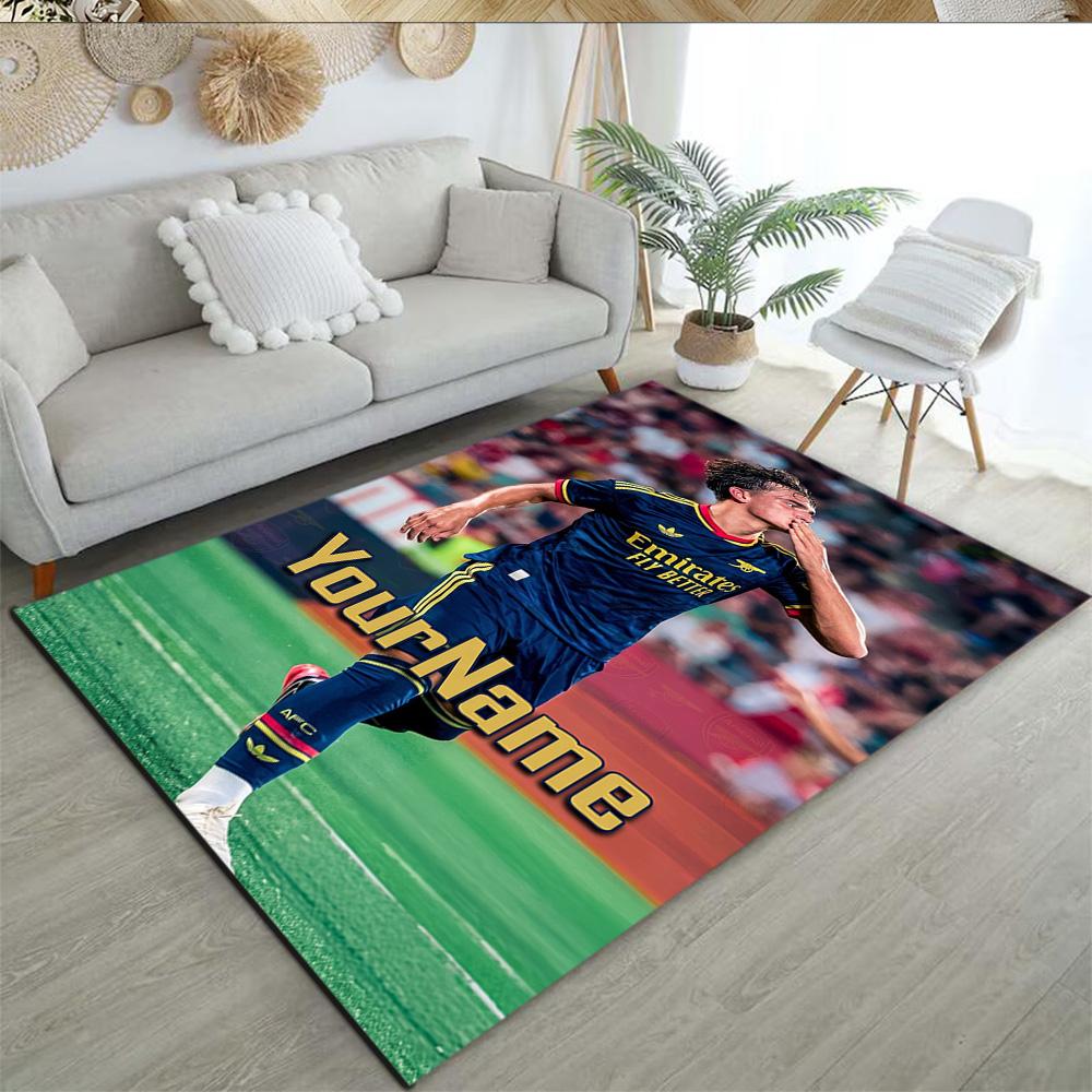 Arsenal Customized Name Floor Mat Design for Entryway Balcony Kitchen Study room Antislip Carpet Anime Office Decor