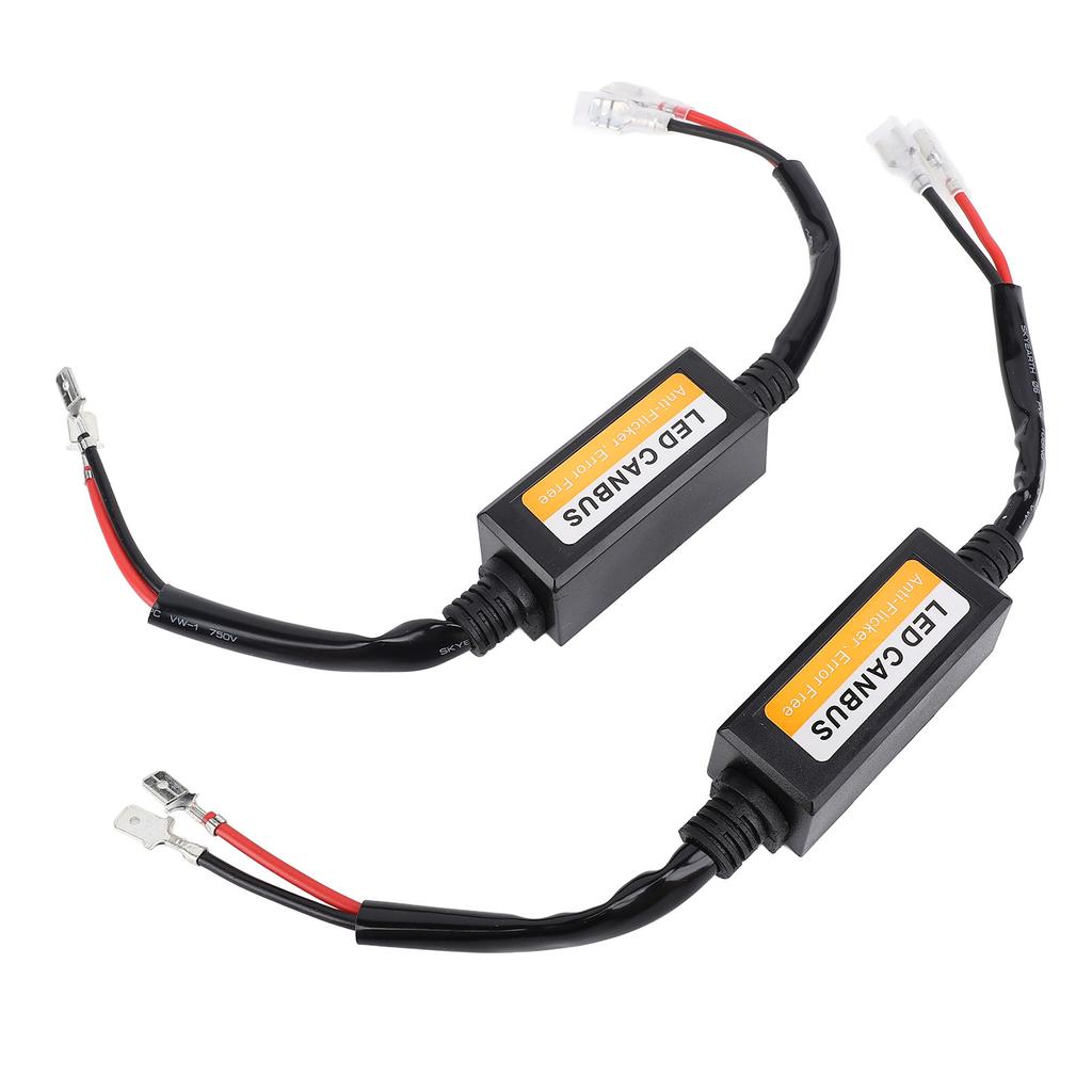 2Pcs LED Headlight Decoder 35W Water Resistant Anti Flickering Harness Warning Error Canbus Decoder 