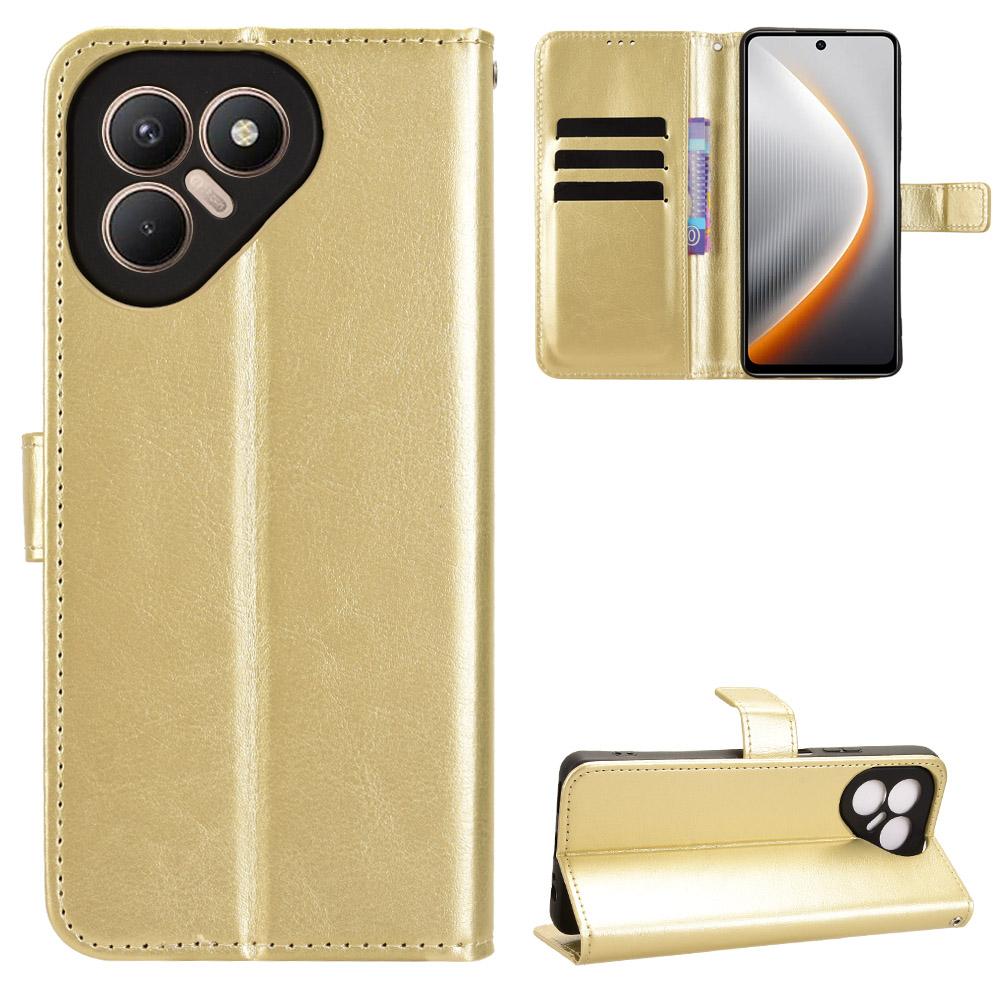 Flip Cases for Tecno Pova 7 PU Leather Full-Body Protection With [RFID Blocking] Shockproof Durable Retro Phone Case